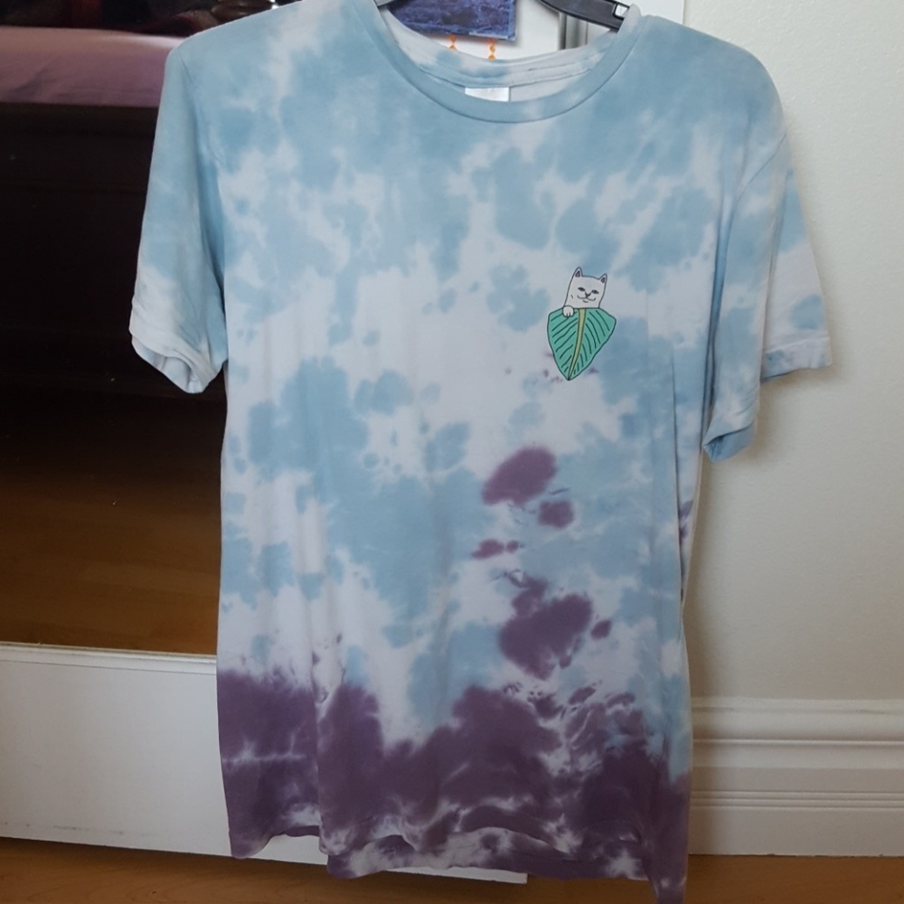 Rip n Dip tie dye t shirt blue/purple/white